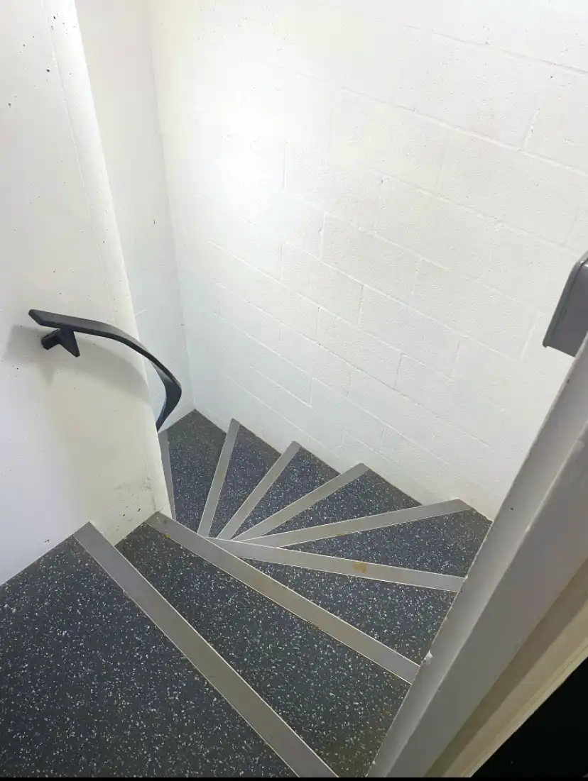 Winding stairs at Cambridge